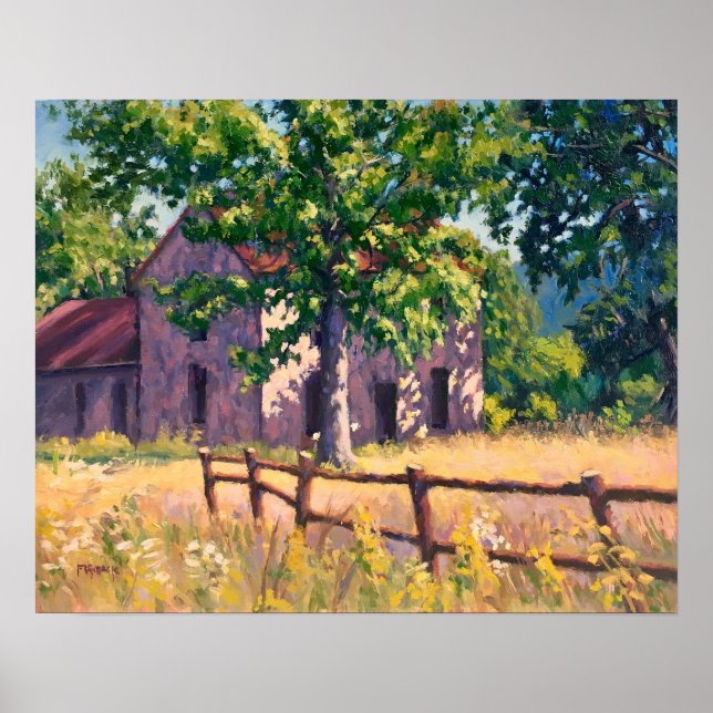Snygg höstgårdscen i Illinois Poster (Framsidan)