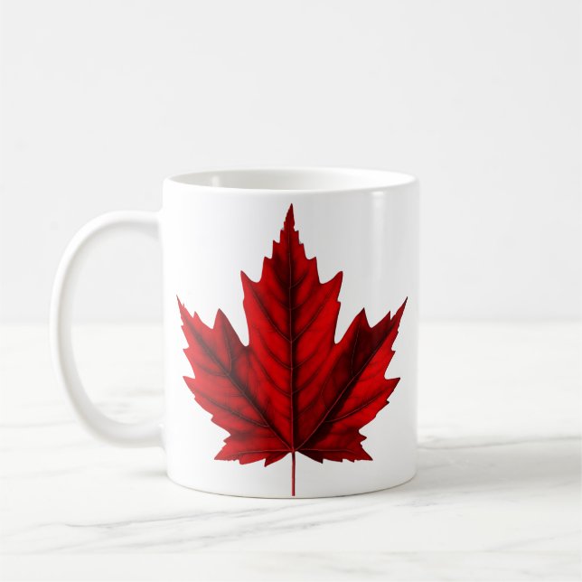Snygg höstmaple Löv Kaffemugg (Vänster)