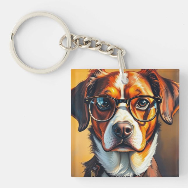 Snygg hund med solglasögon (Framsidan)