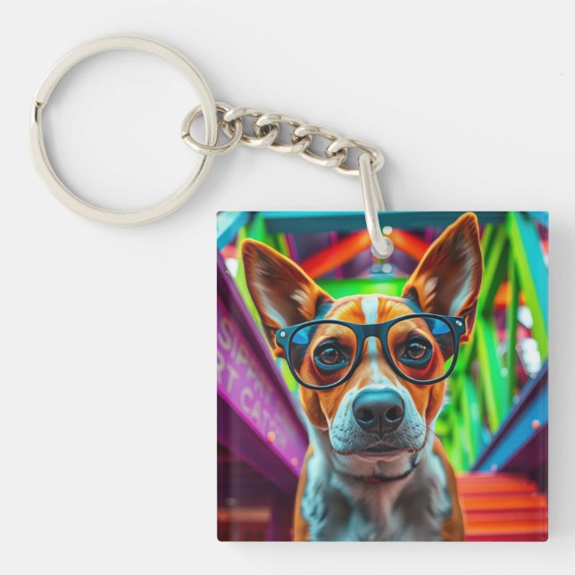 Snygg hund med solglasögon (Framsidan)