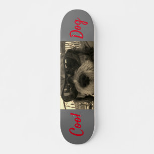 Snygg Hund Med Solglasögon Mini Skateboard Bräda 18,5 Cm