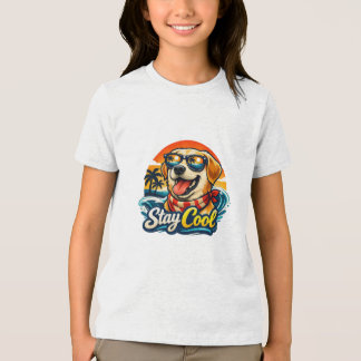 Snygg Hund vid Solnedgång T Shirt