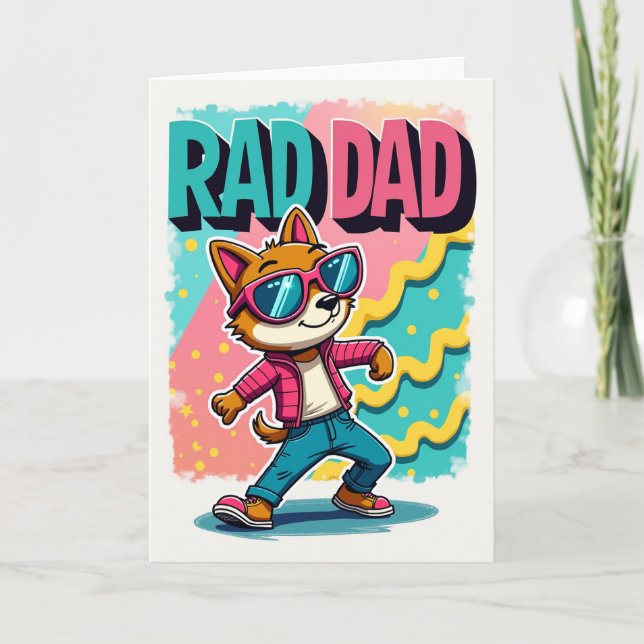 Snygg Hundkul Rad Pappa Kort (Framsida)