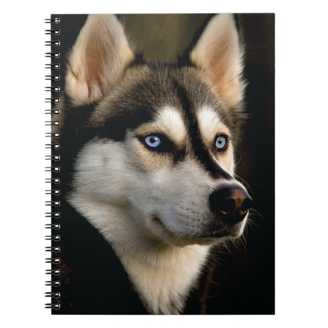 Snygg Husky Dekorativ kudde Anteckningsbok (Framsidan)