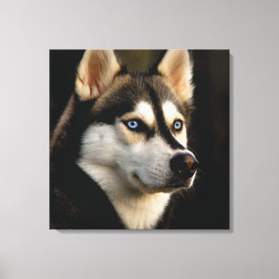 Snygg Husky Dekorativ kudde Canvastryck