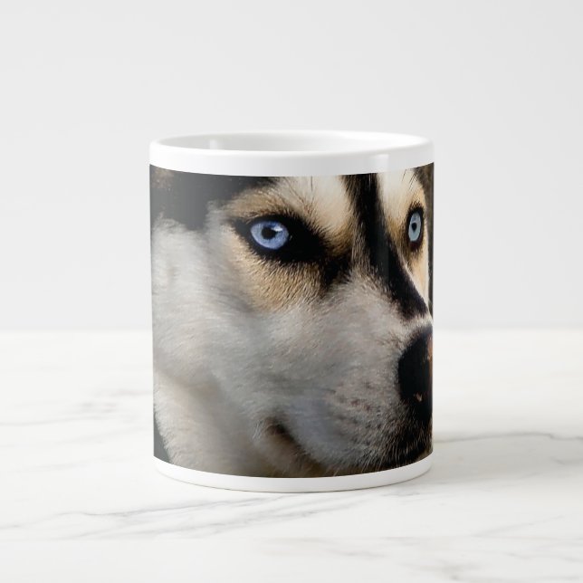Snygg Husky Dekorativ kudde Jumbo Mugg (Framsidan)