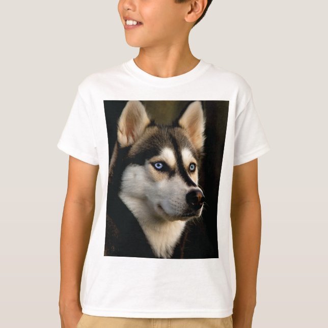 Snygg Husky Dekorativ kudde T Shirt (Framsida)