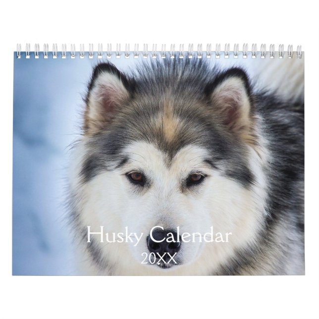 Snygg Husky Hund Kalender (Omslag)