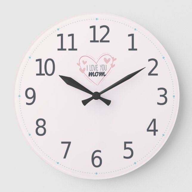 Snygg i Kärlek Mamma Mors dag | Väggklocka (Framsida)