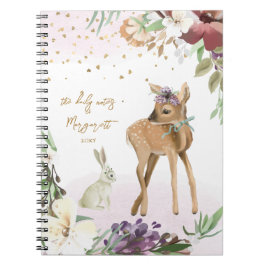 Snygg illustration av Guld Glitter Girl Anteckningsbok