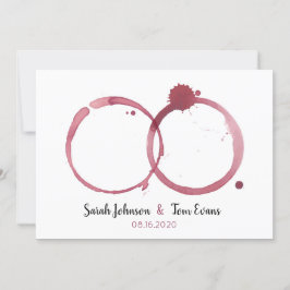 Snygg inbjudan till bröllopsinbjudan till Vin