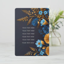 Snygg inbjudan till elegant bröllop