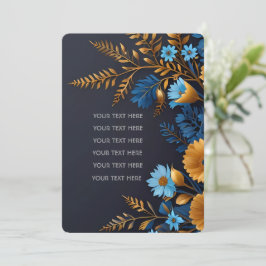 Snygg inbjudan till elegant bröllop