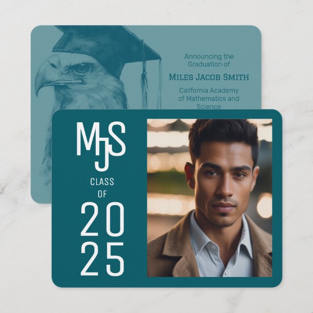 Snygg inbjudan till Photo Studenten (Fram/baksida)