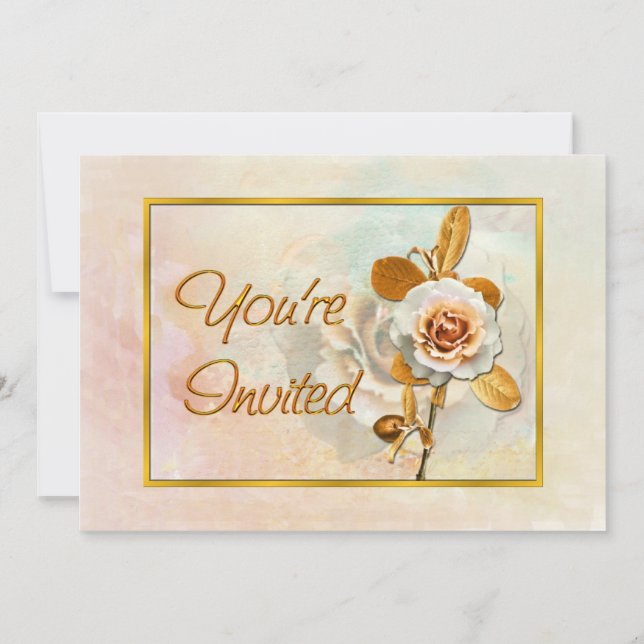 Snygg inbjudan till Ro (Framsida)