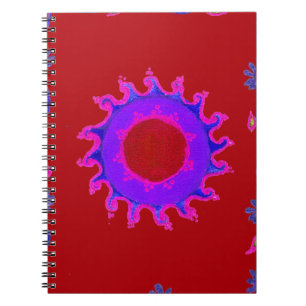 Snygg indisk Motif Mehndi Art Design Anteckningsbok Med Spiral