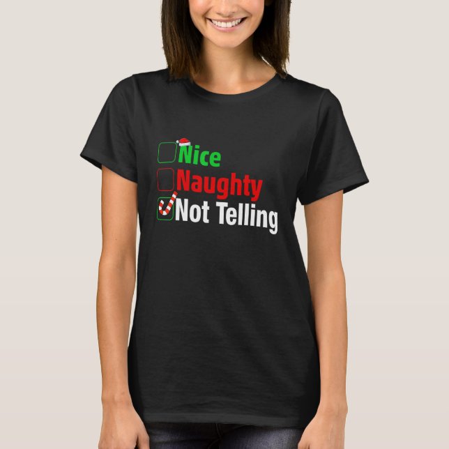 Snygg, ingen vacker jul t shirt (Framsida)