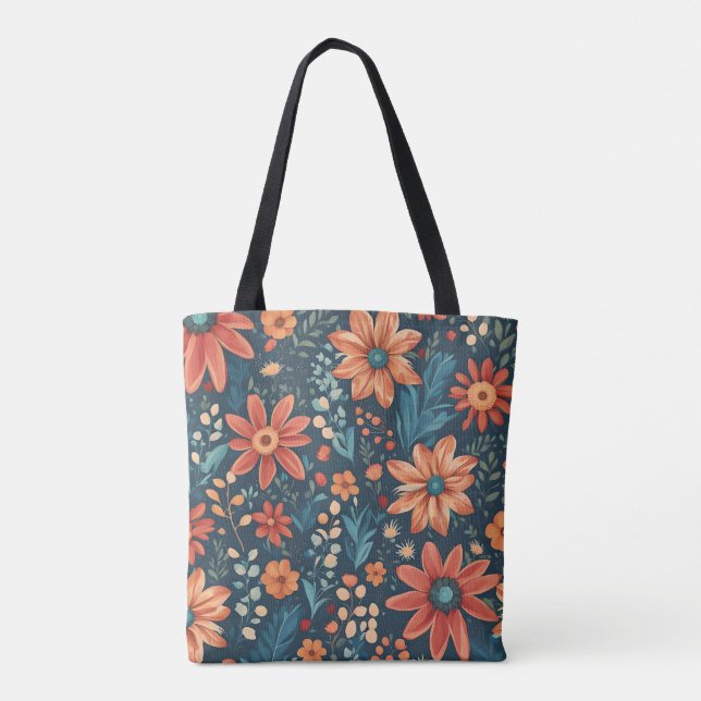 Snygg inspiration till Blommigt Tygkasse (Baksida)
