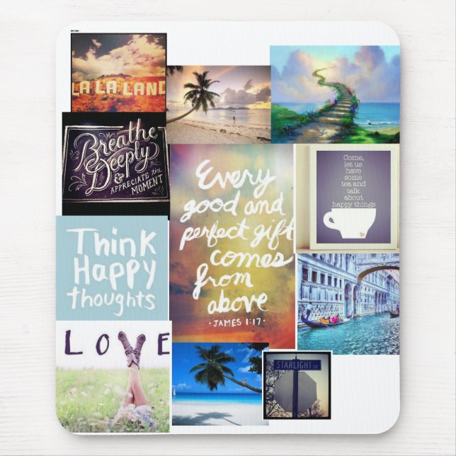 Snygg inspirationsladd musmatta (Framsidan)