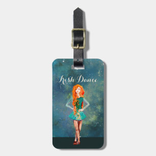 Snygg Irish Dancer Hard Shoe Dance Bagagebricka