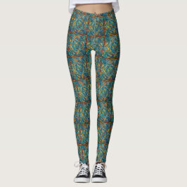 Snygg irländsk keltisk design Skriv ut lagning Leggings