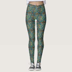 Snygg irländsk keltisk design Skriv ut lagning Leggings