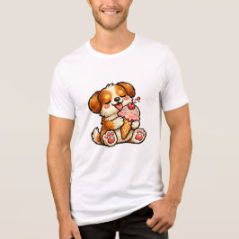Snygg Isglass Hund T Shirt