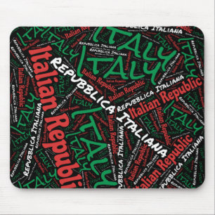 Snygg Italien Flagga Patriotic Musmatta