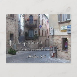 Snygg italiensk bygata med skript vykort