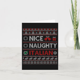 Snygg, italiensk fin julfamilj Matchi Kort