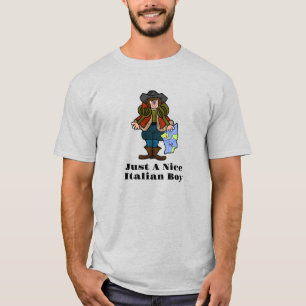 Snygg italiensk pojke Christopher Columbus T-Shirt