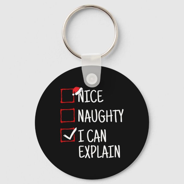 Snygg, jag kan förklara en fin jul nyckelring (Framsida)