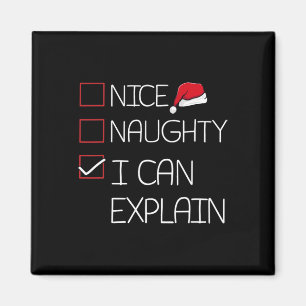 Snygg, jag kan förklara jul Pajama Funny Magnet