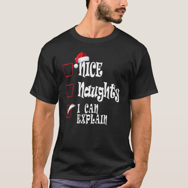 Snygg, jag kan förklara julklapp t shirt (Framsida)