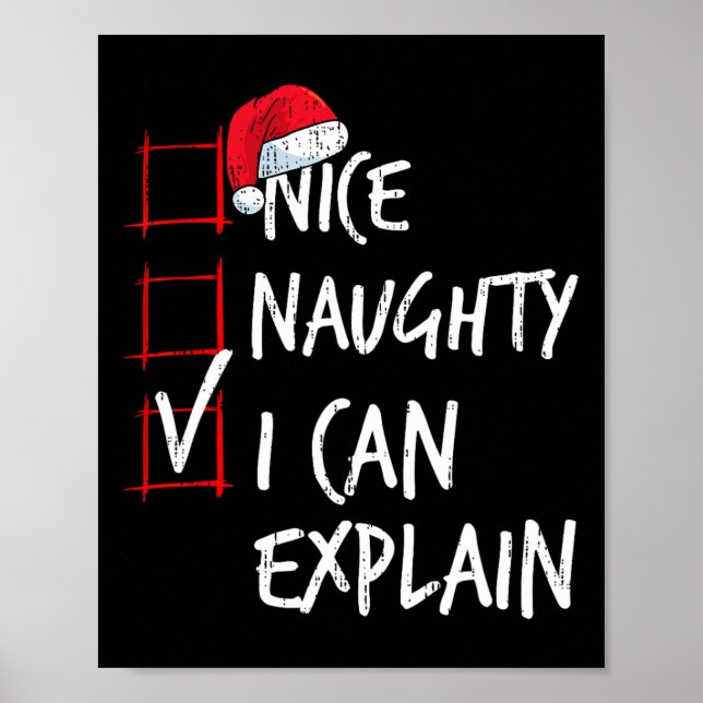 Snygg, jag kan förklara julklappen Santa Co Poster (Framsidan)