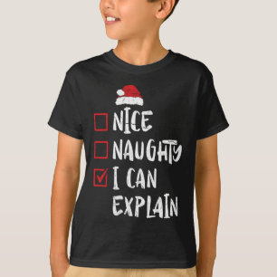 Snygg, jag kan förklara jullistan Julafton San T Shirt
