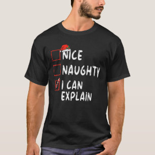 Snygg, jag kan förklara jullistan Julafton San T Shirt