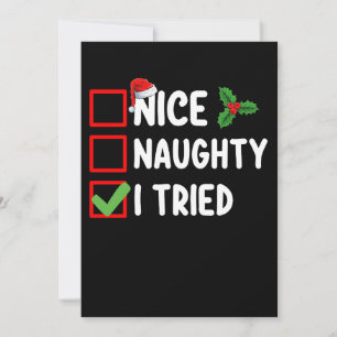 Snygg, jag testade julklapp Helgdag Inbjudningar