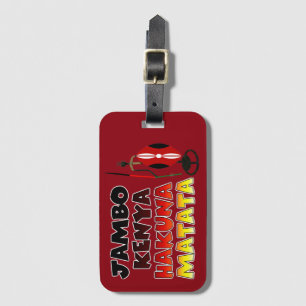 Snygg Jambo Kenya Hakuna Matata Loely Art Bagagebricka