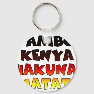 Snygg Jambo Kenya Hakuna Matata Loely Art Nyckelring