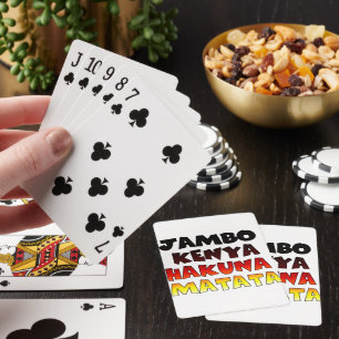 Snygg Jambo Kenya Hakuna Matata Loely Art Spel Kort