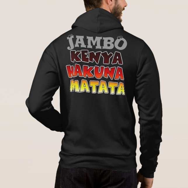 Snygg Jambo Kenya Hakuna Matata Loely Art Tee Shirt (Baksida)