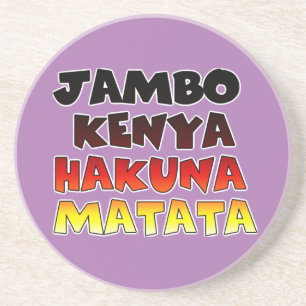 Snygg Jambo Kenya Hakuna Matata Loely Art Underlägg