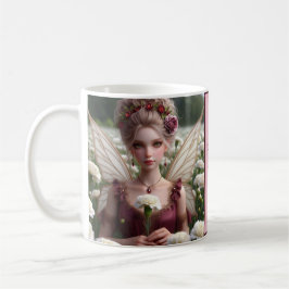 Snygg januari Fairy i Carnations Kaffemugg