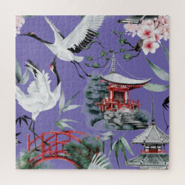 Snygg japansk Bird Pussel