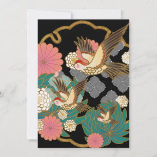 Snygg japansk design inbjudningar
