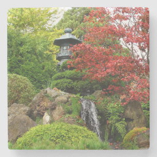 Snygg japansk Sten Garden med Pagoda Stenunderlägg