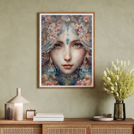 Snygg Jasmine Flower Girl Poster
