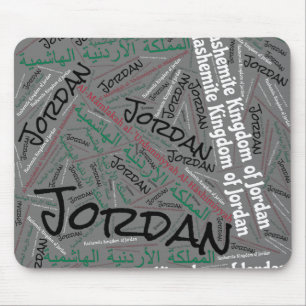 Snygg Jordan Flagga Färg Patriotic Musmatta