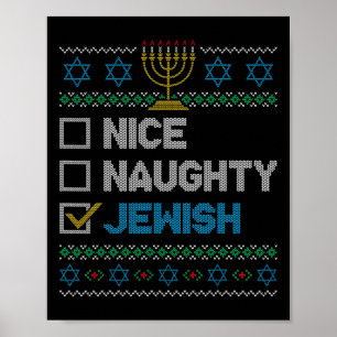 Snygg, jude, Ugly Jul Sweater Funny H Poster